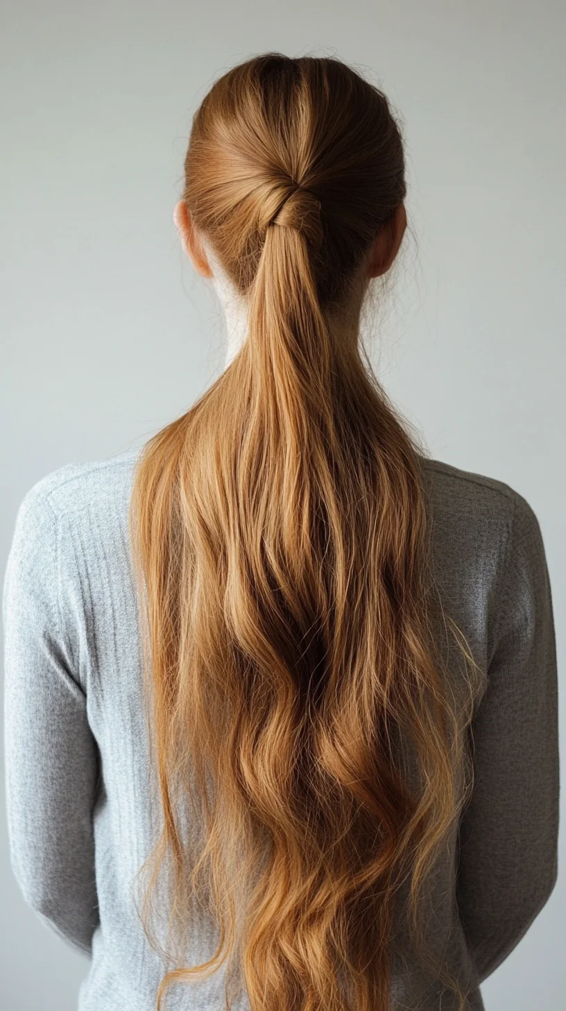 Elegant Textured Ponytail: Effortlessly Chic for Any Occasion