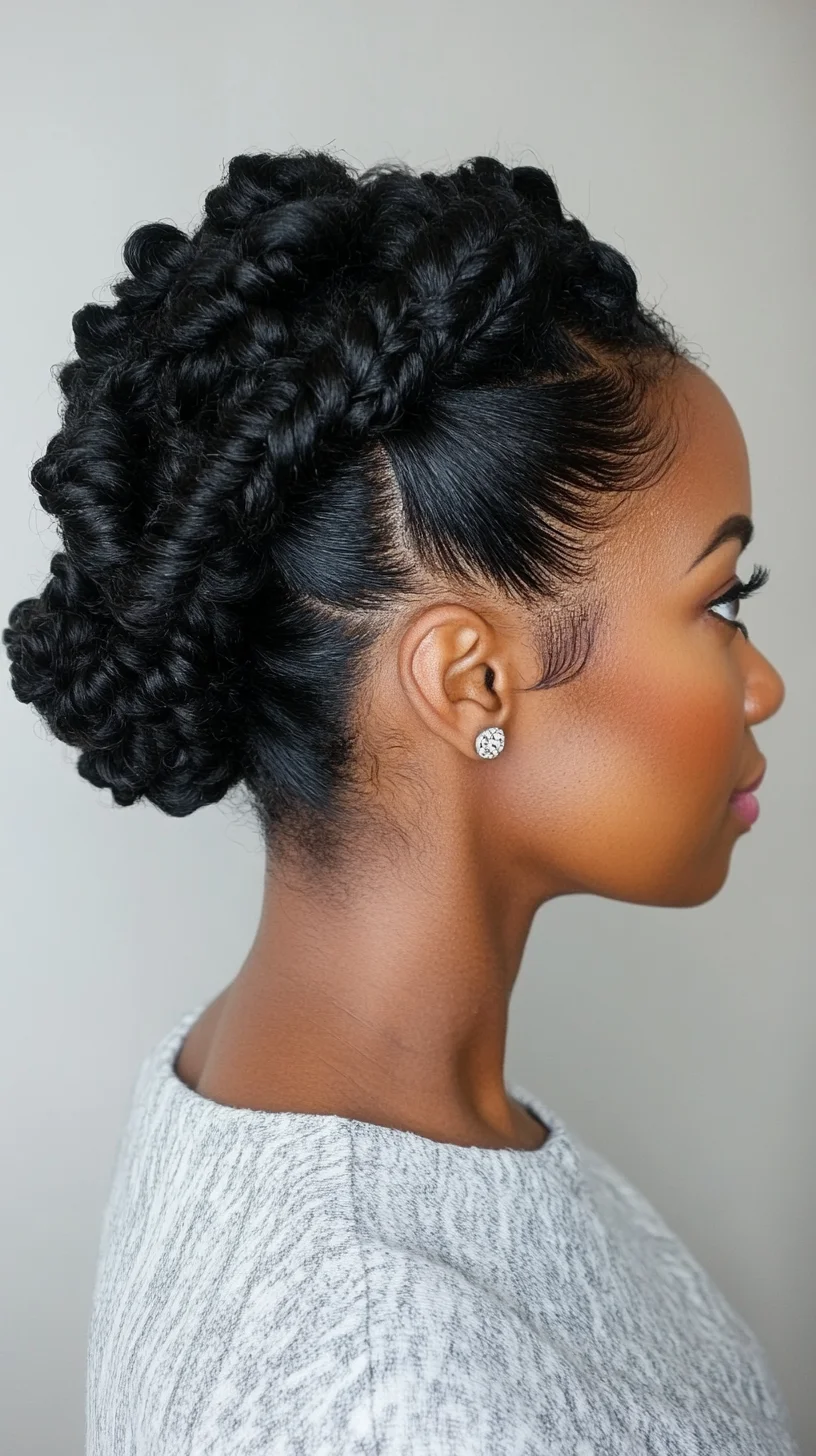 Elegant Twist Updo: A Chic Option for Every Occasion