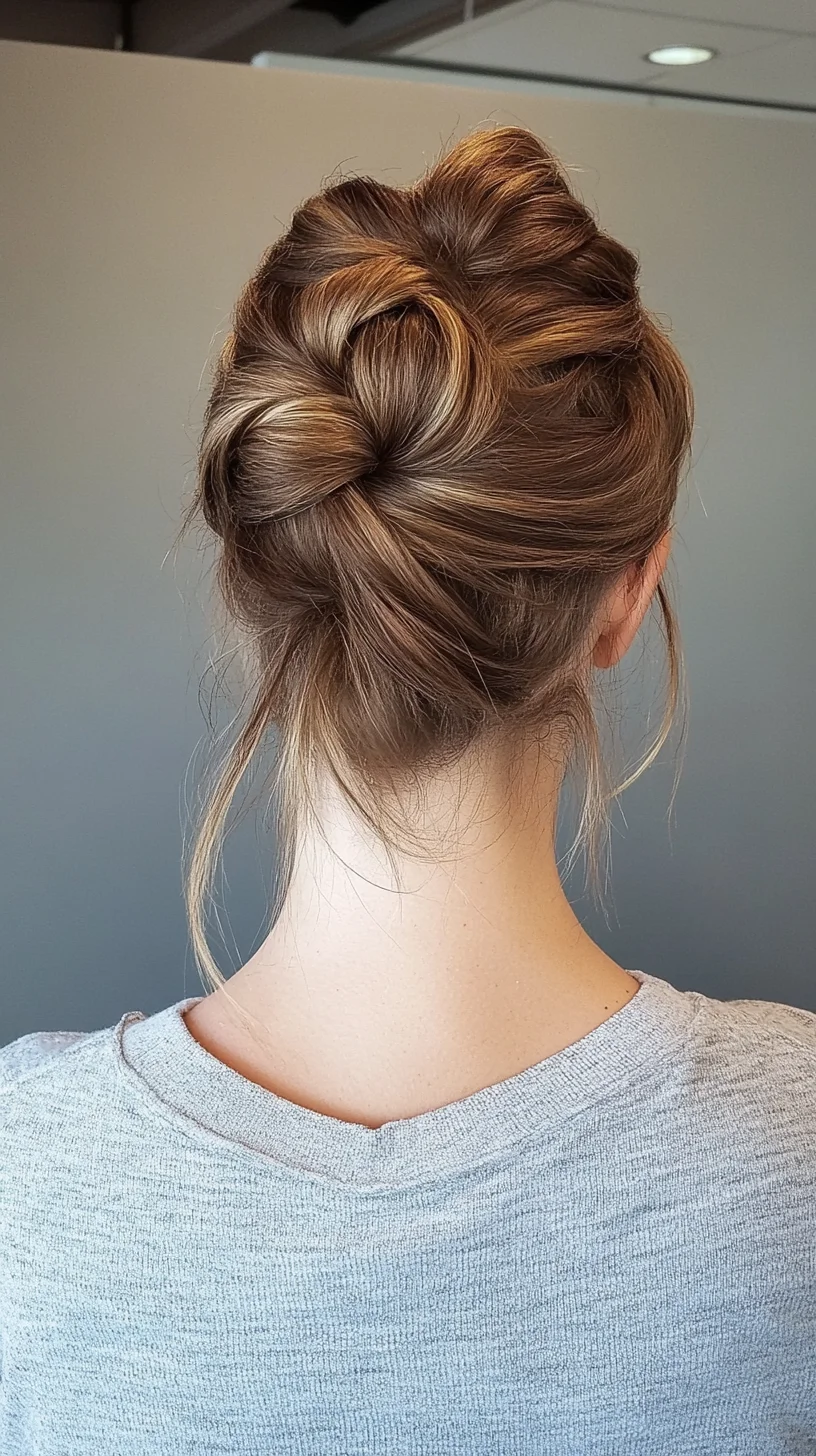 Elegant Twisted Bun: A Chic and Effortless Updo for Any Occasion