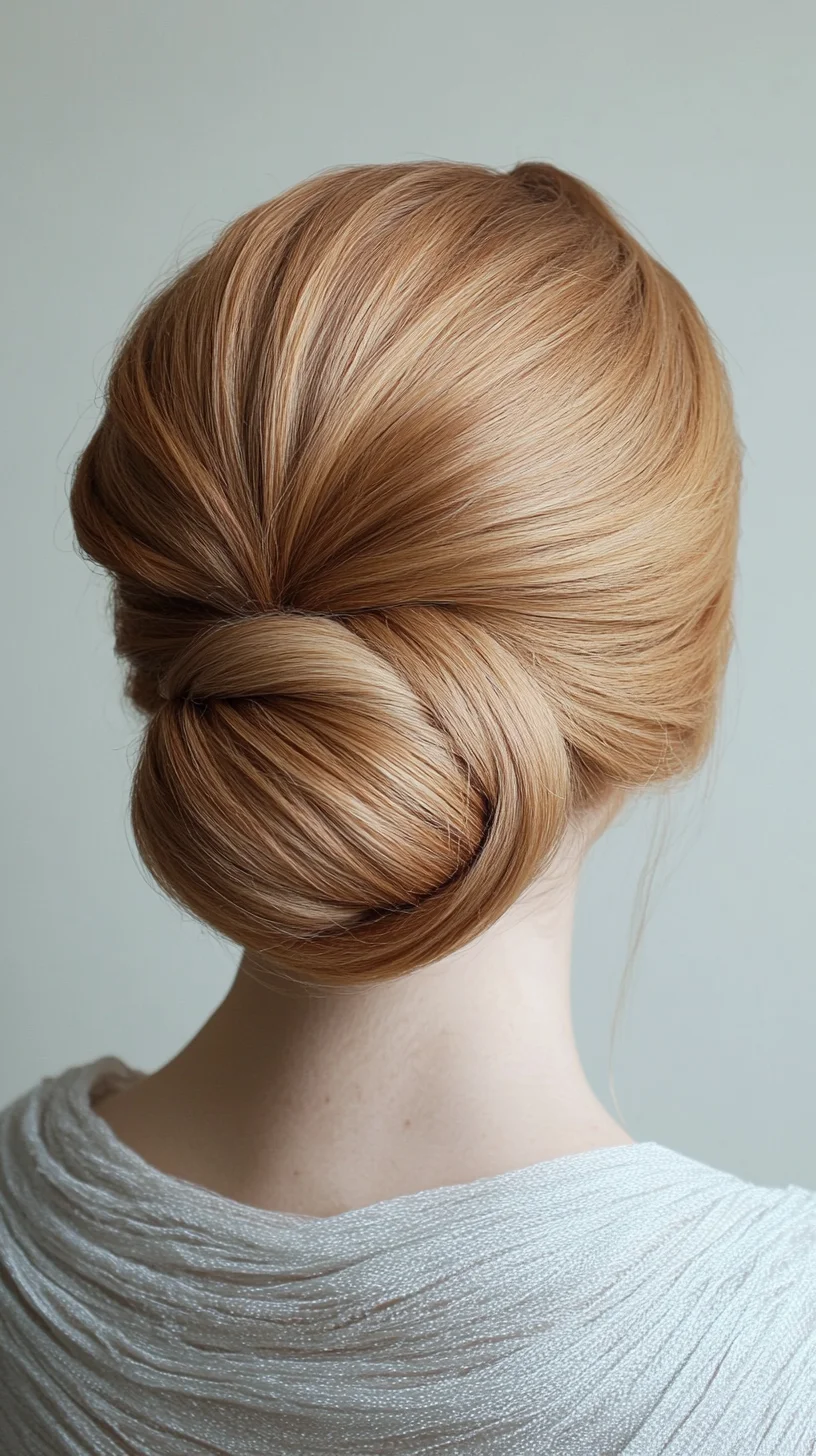 Elegant Twisted Bun: A Chic Updo for Effortless Sophistication