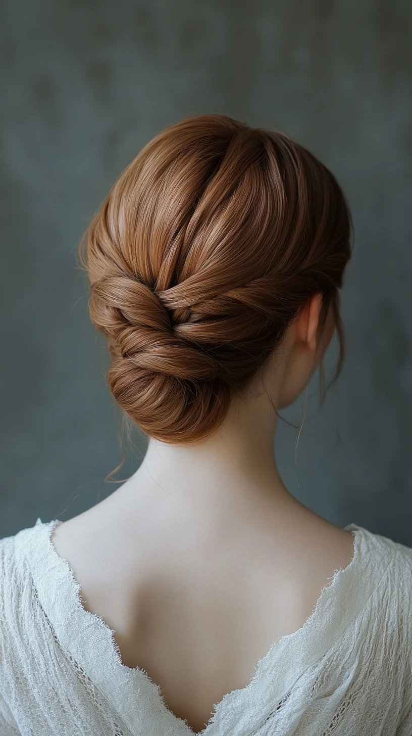 Elegant Twisted Updo: A Timeless Choice for Effortless Sophistication