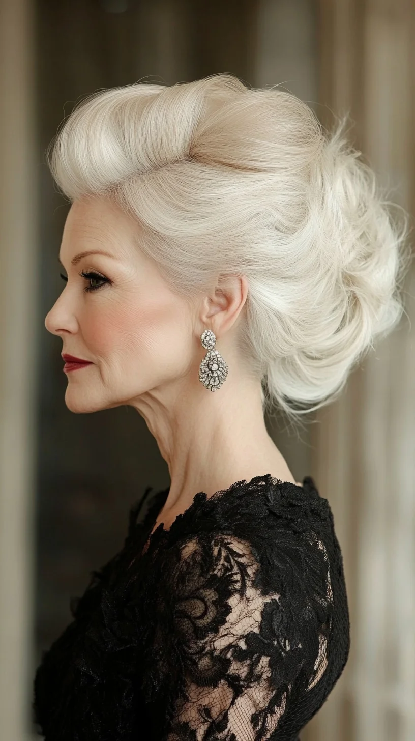 Elegant Vintage Updo: Timeless Chic for Effortless Glamour