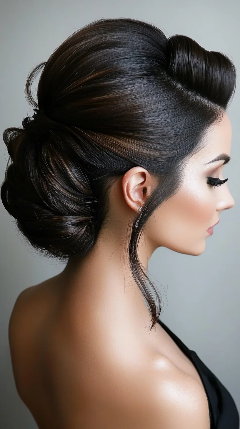 Elegant Vintage Updo: Timeless Glamour for Any Occasion