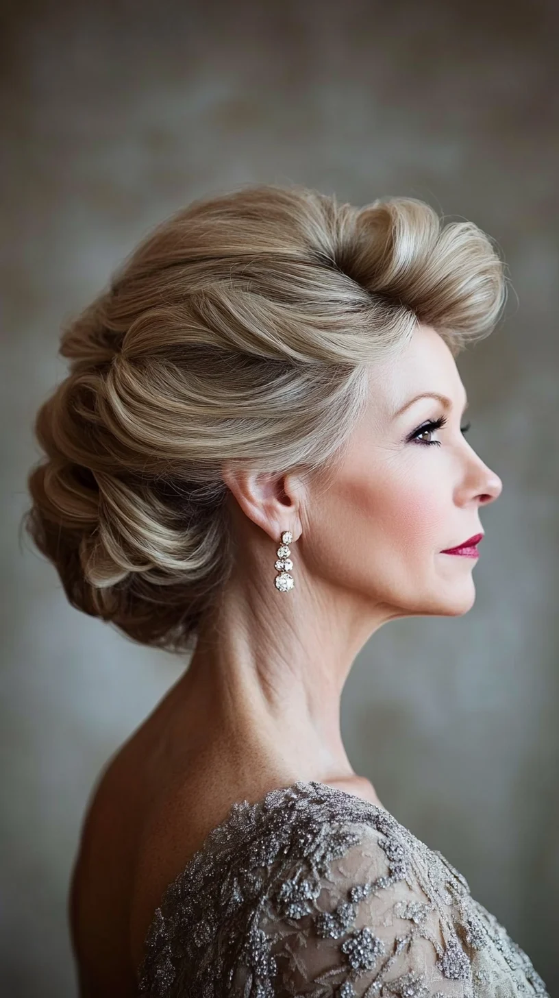 Elegant Vintage Updo: Timeless Glamour for the Modern Muse