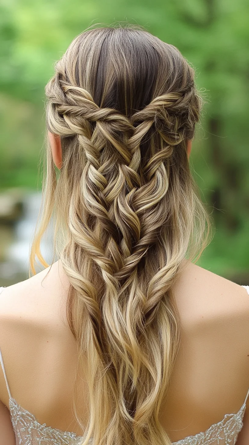 Elegant Waterfall Braid – A Flawless Blend of Romance and Sophistication