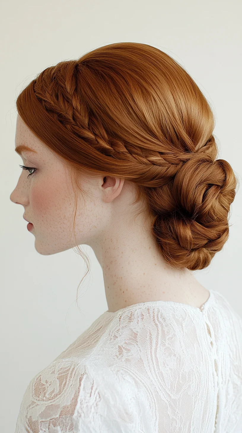 Elegantly Braided Updo: A Romantic Twist for Any Special Occasion