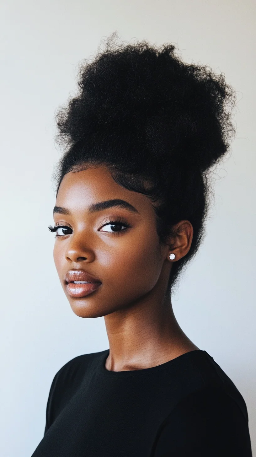 Elevate Your Style with a Chic High Puff: Effortless Elegance for Any Occasion