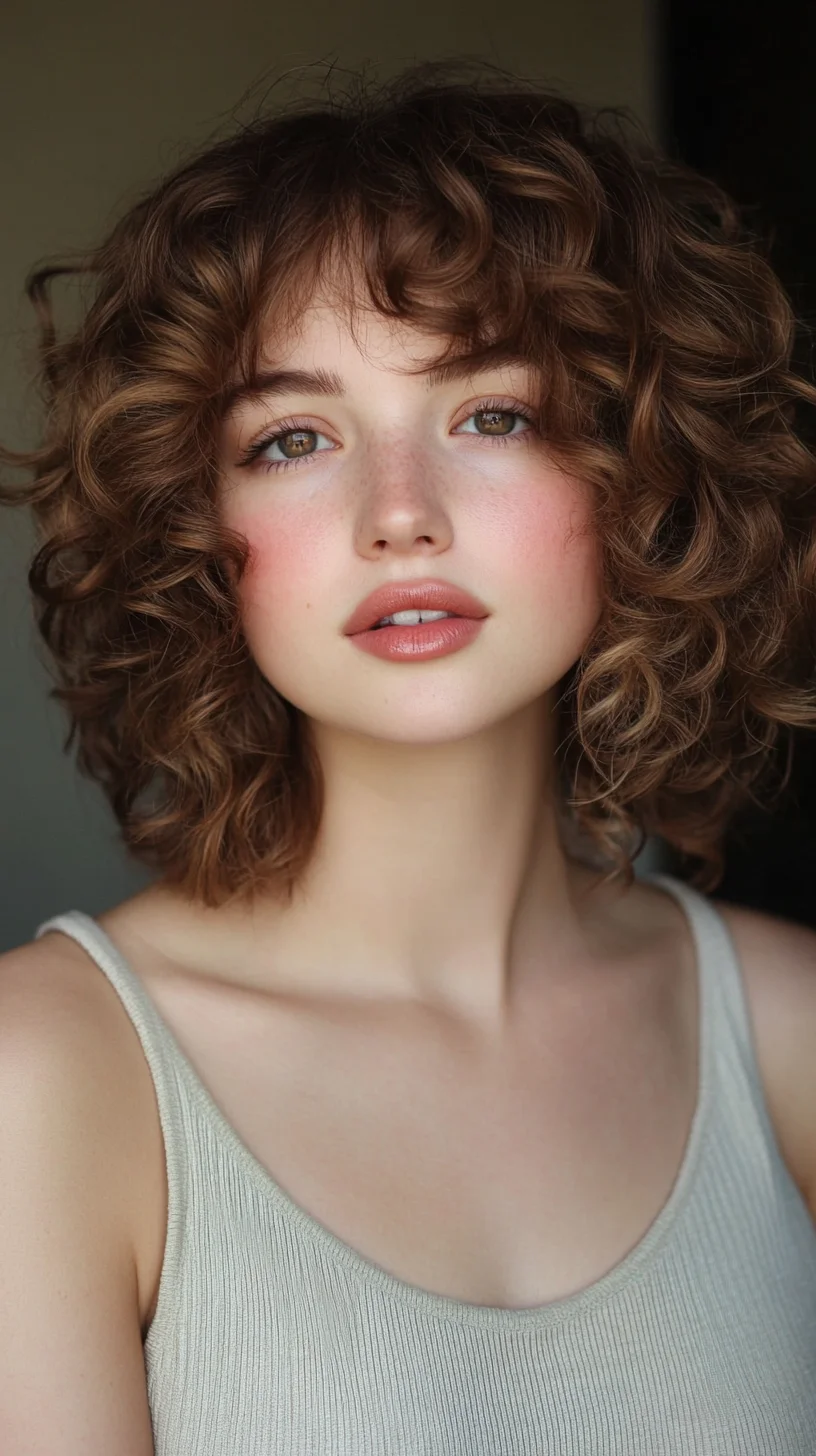 Embrace Effortless Elegance with Playful Modern Curly Layers