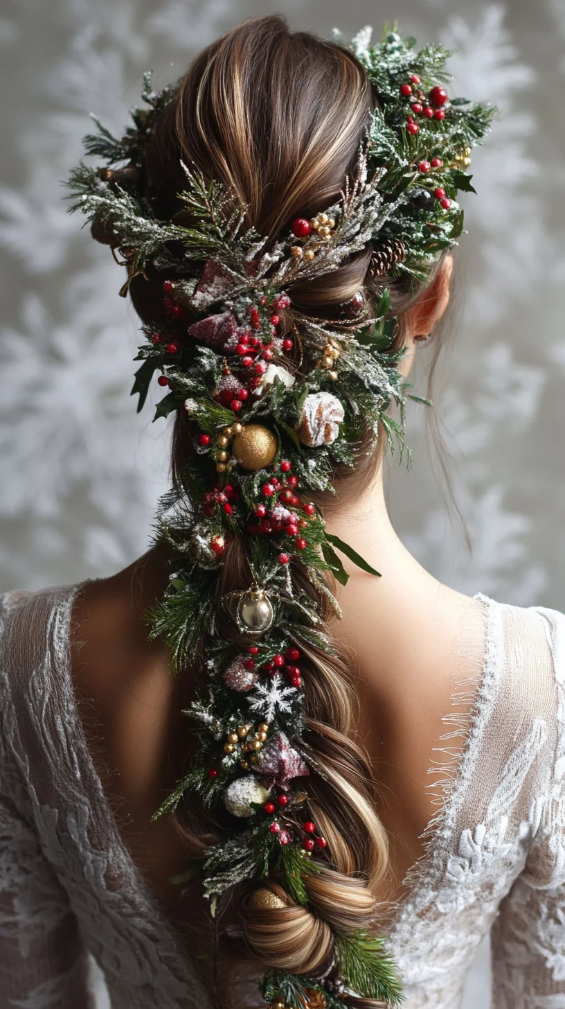 Embrace Elegance: A Festive Floral Braid for Every Holiday Occasion