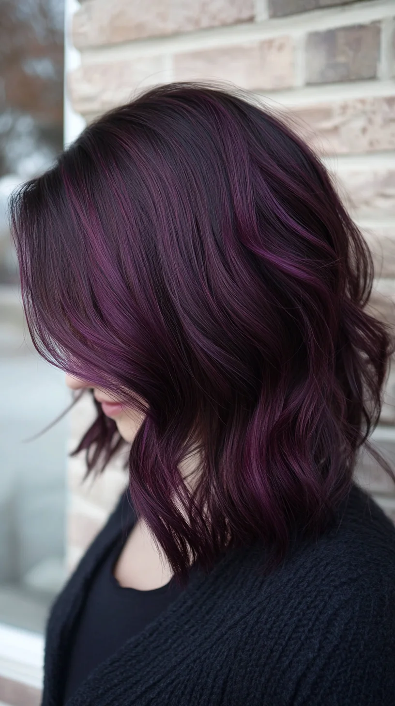 Embrace the Bold: Vibrant Purple Waves for a Stunning Transformation