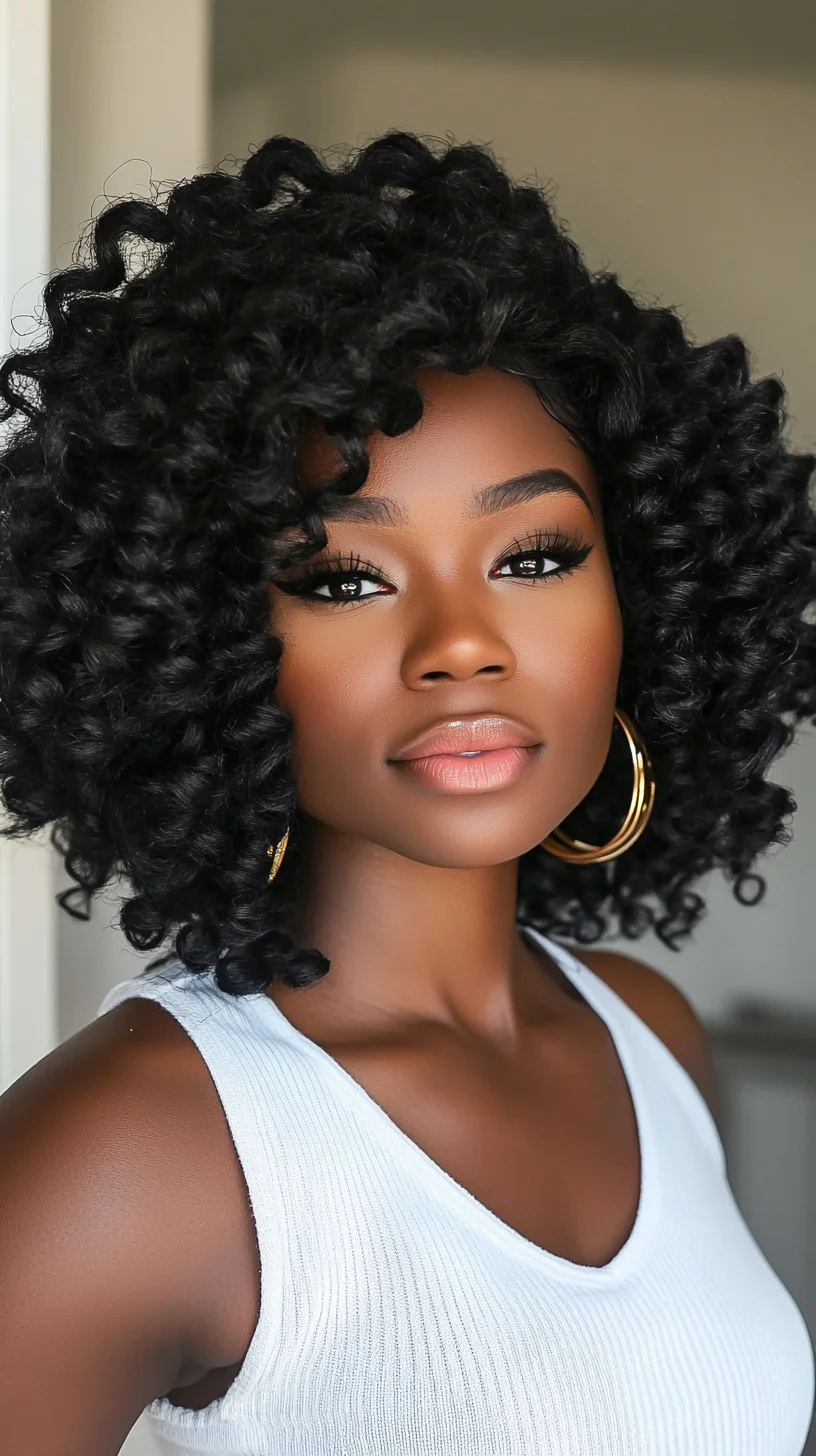 Embrace the Bounce: Effortlessly Chic Curly Bob for Any Occasion