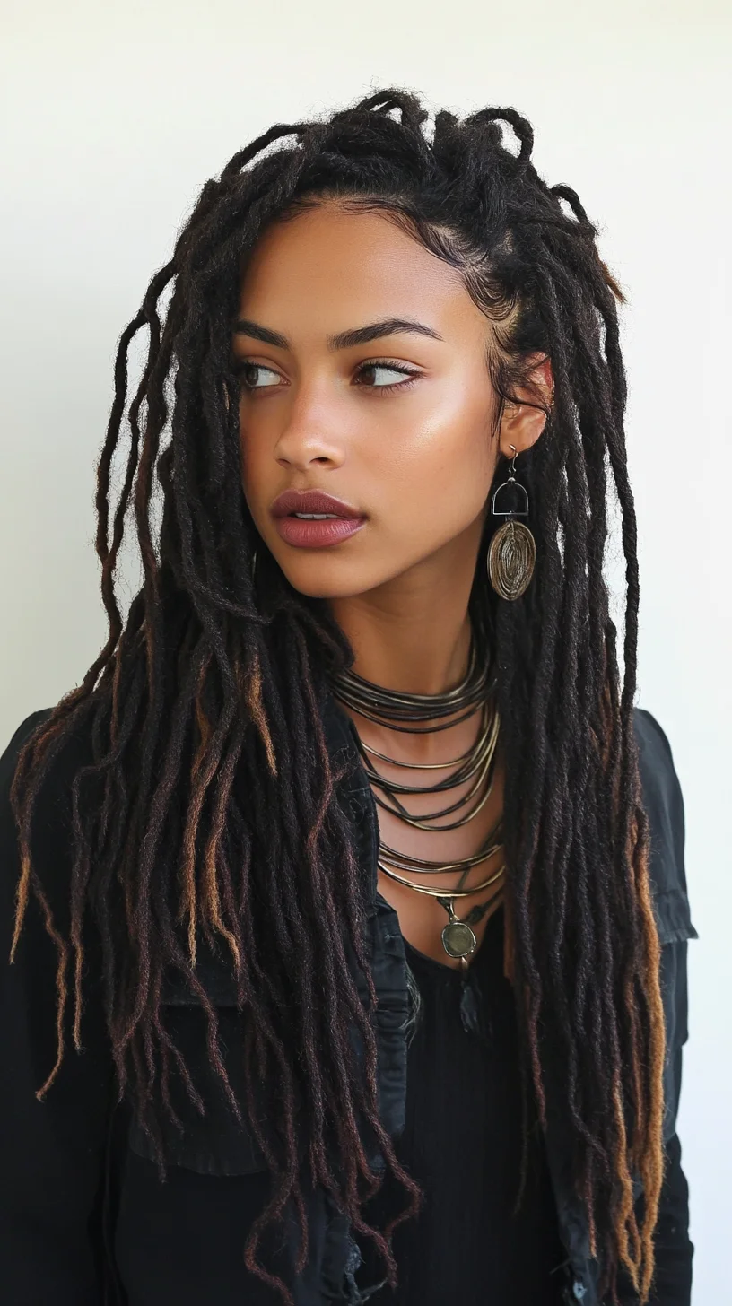 Embrace the Elegance of Luscious, Multi-Toned Locs for Timeless Style