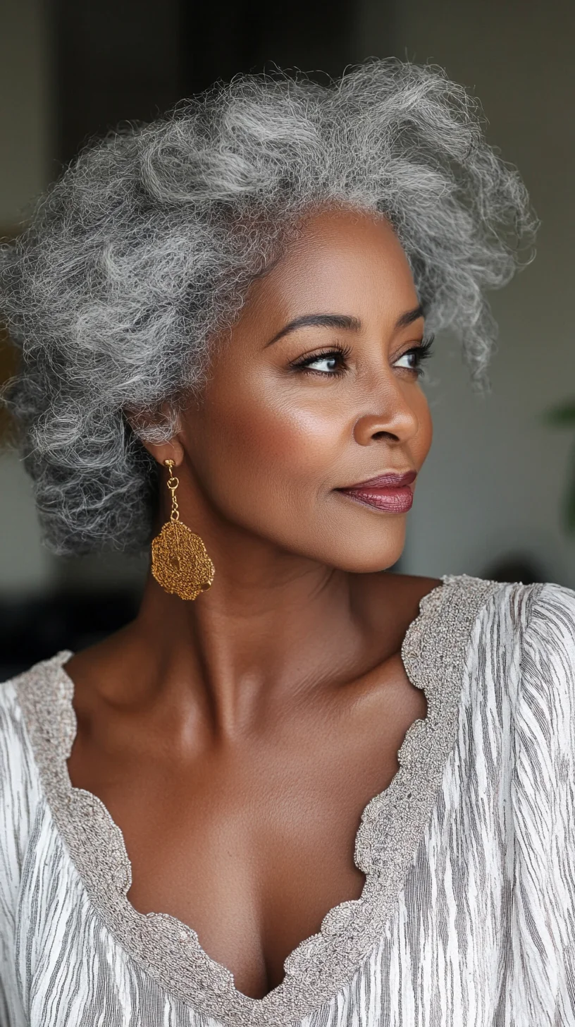 Embrace Timeless Elegance: The Effortless Natural Gray Curl