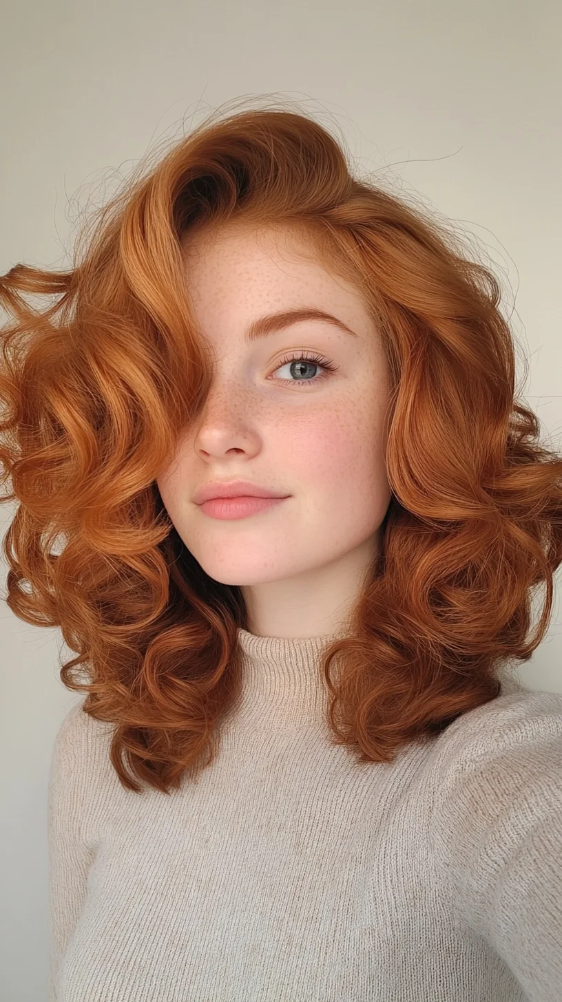 Embrace Your Curls: The Luscious Layered Copper Look