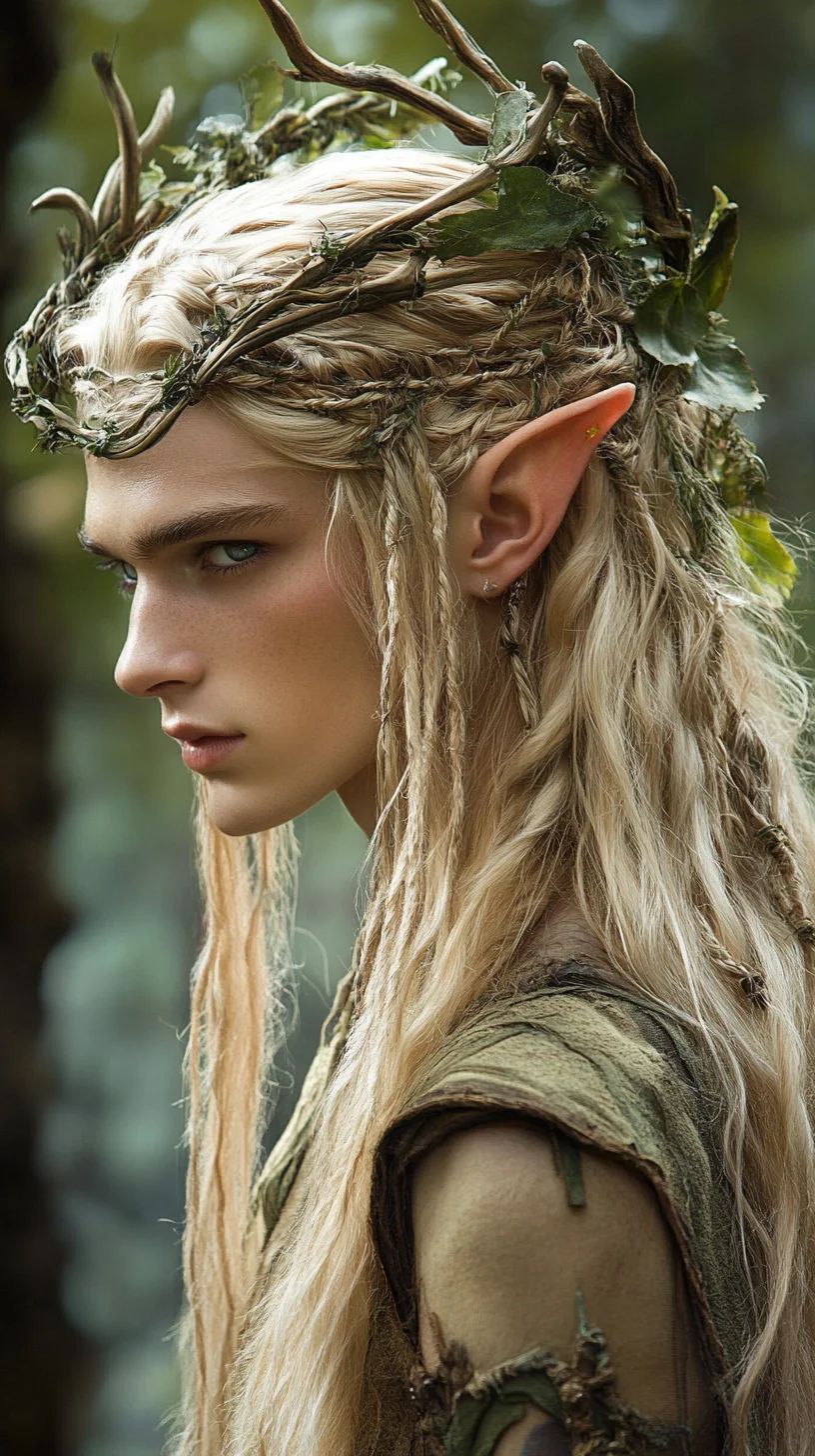 Enchanting Elven Elegance: A Braided Hairstyle That's Truly Magical