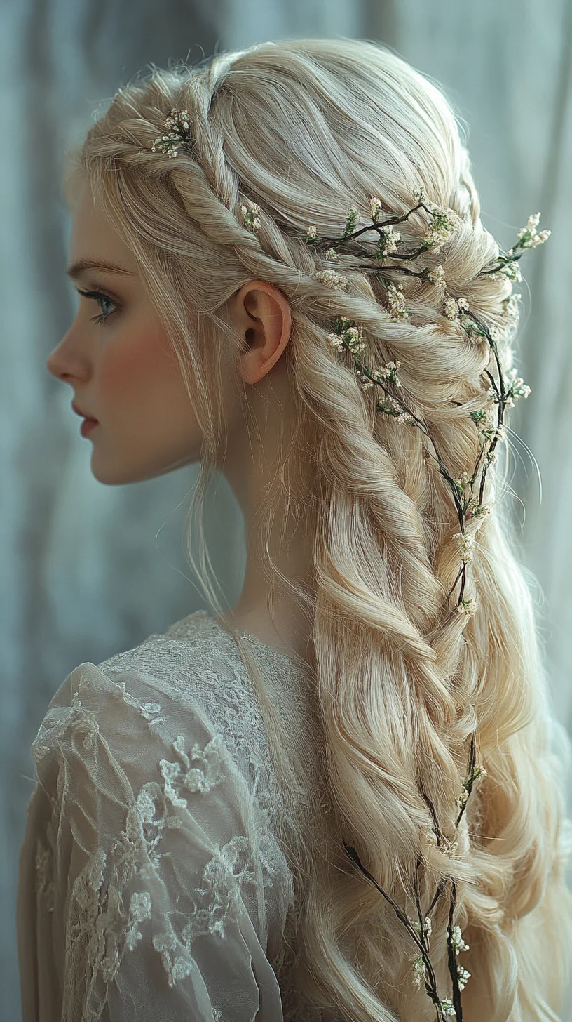 Enchanting Floral Braids: A Romantic Twist for Effortless Elegance