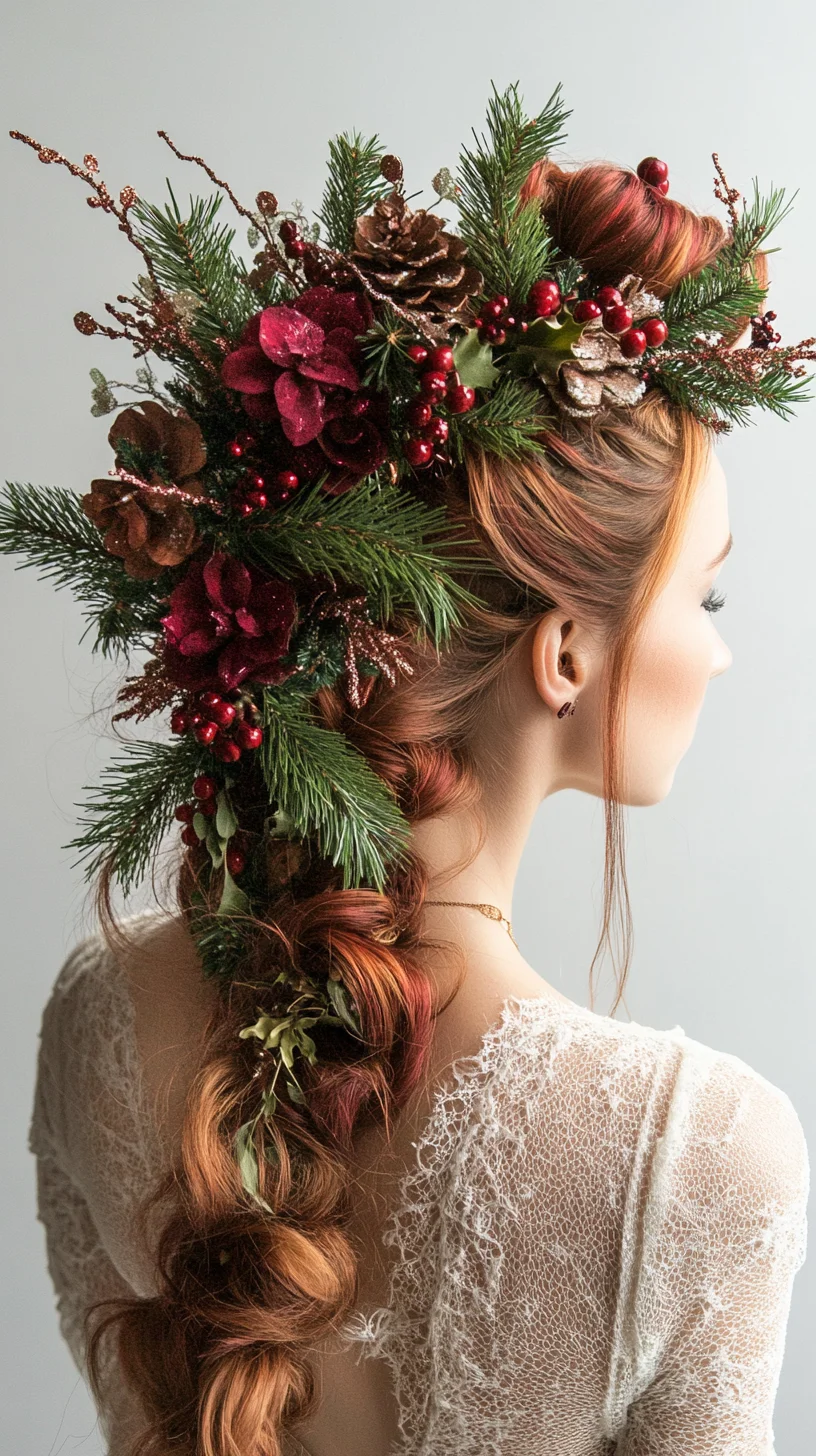 Enchanting Holiday Braids: A Festive Fusion of Style and Nature