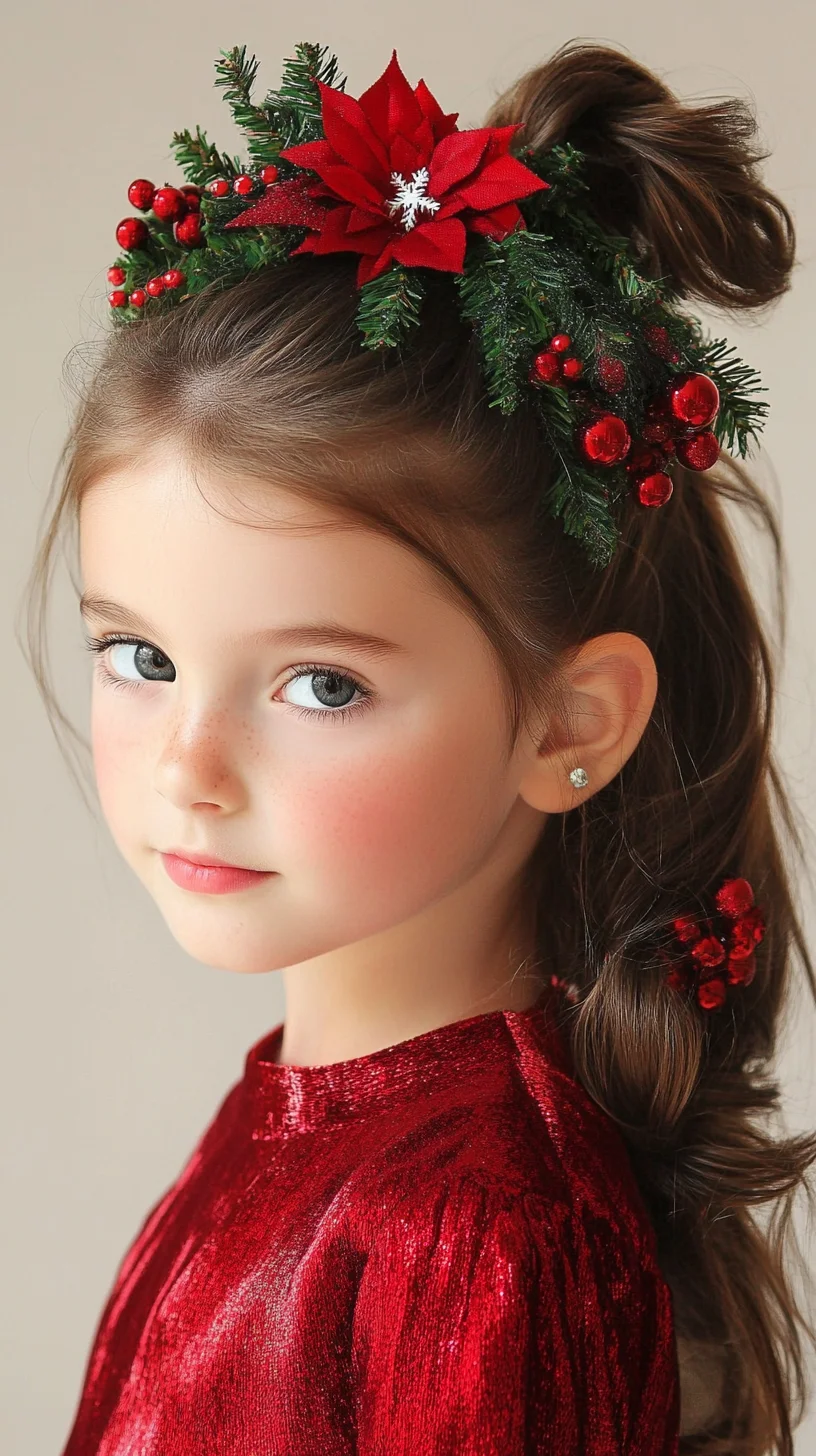 Festive Glam: Elevate Your Look with This Enchanting Holiday Hairstyle