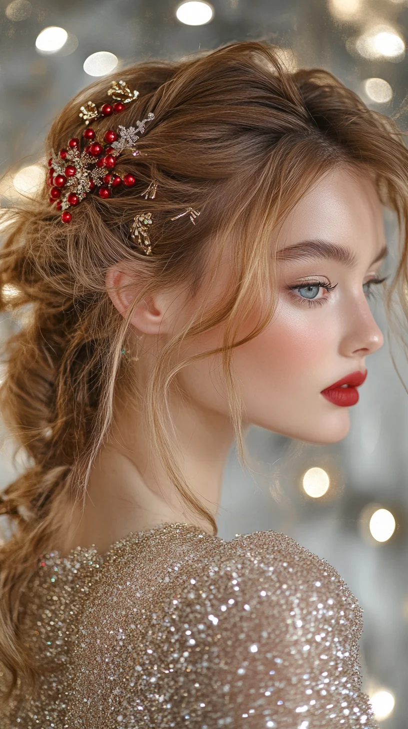 Radiant Romance: Elevate Your Look with Festive Braids and Glamorous Accessories