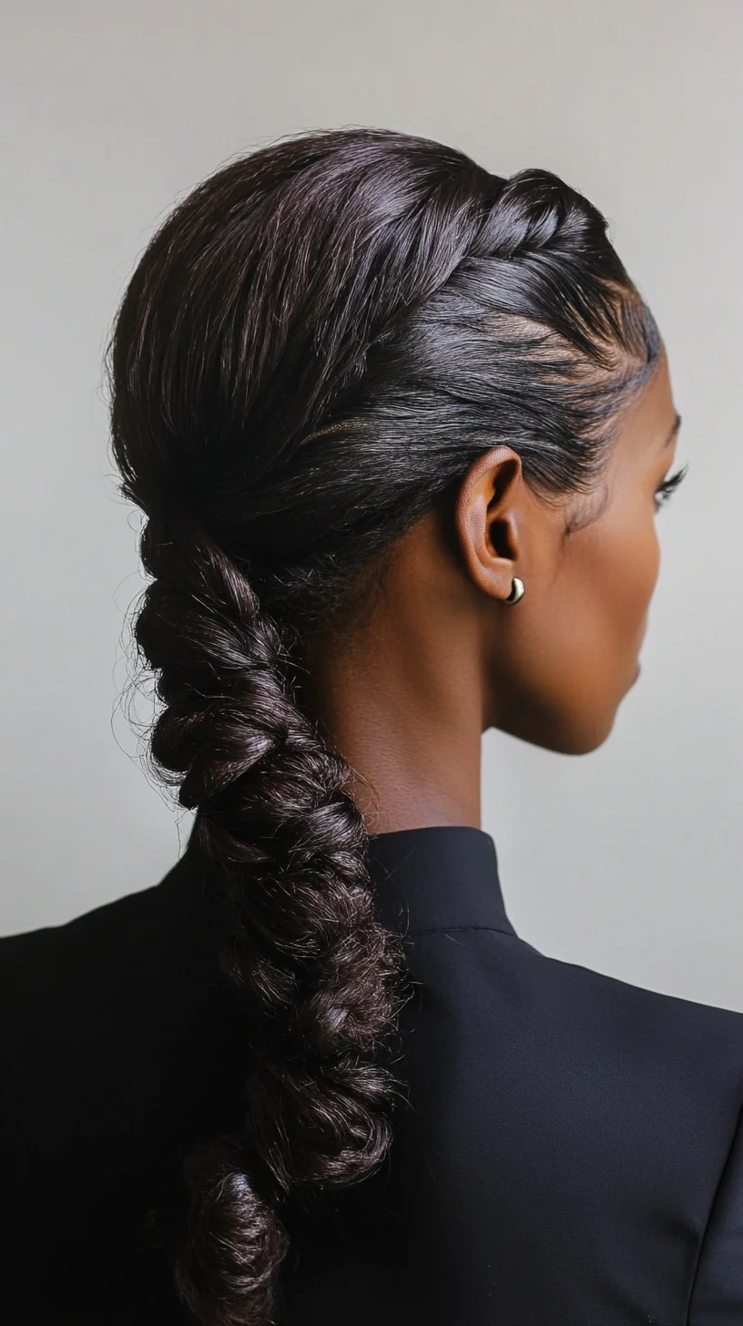 Sleek and Chic: The Perfect Low Braided Ponytail for Effortless Elegance