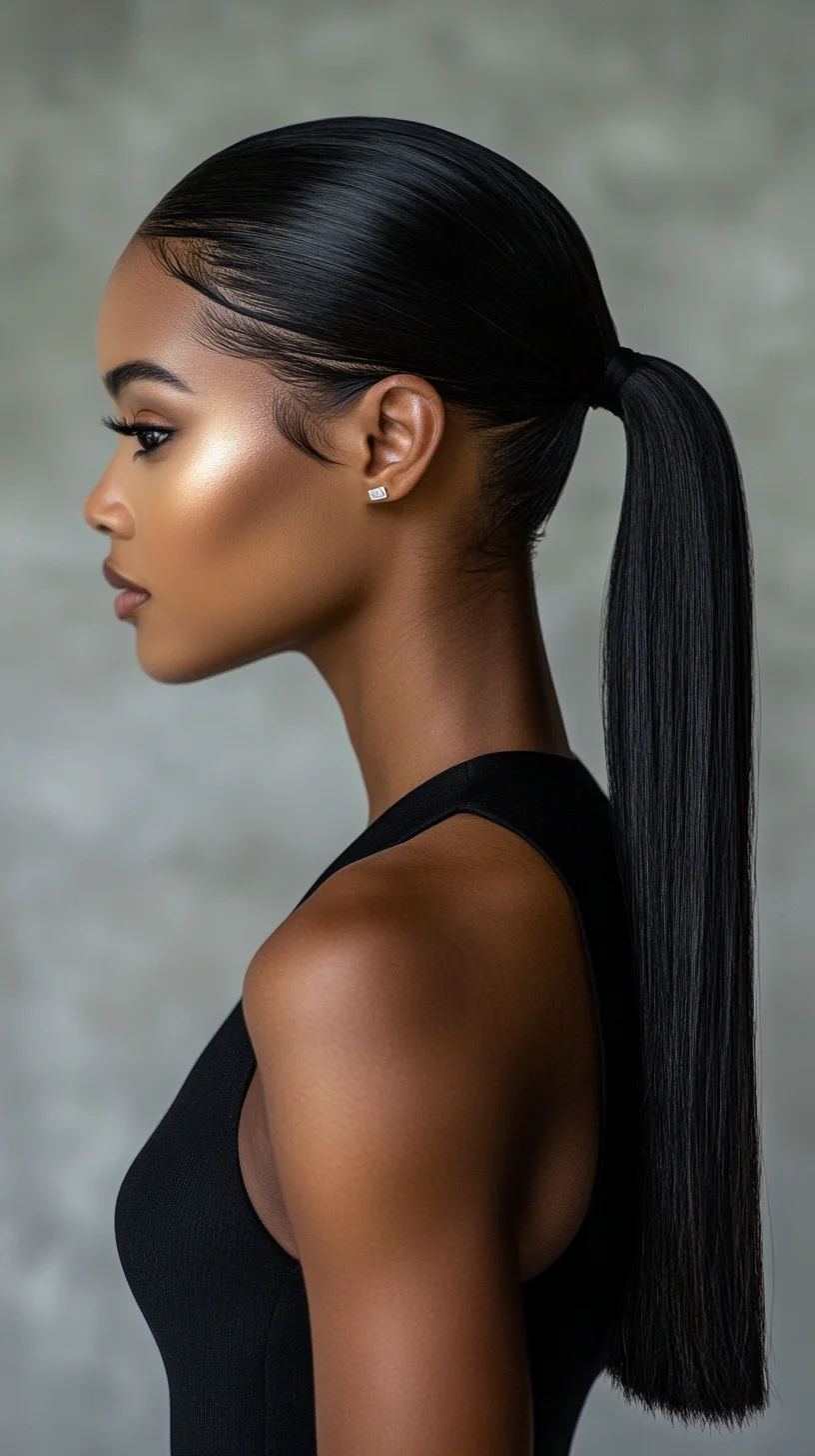 Sleek and Chic: The Ultimate Low Ponytail for Effortless Elegance