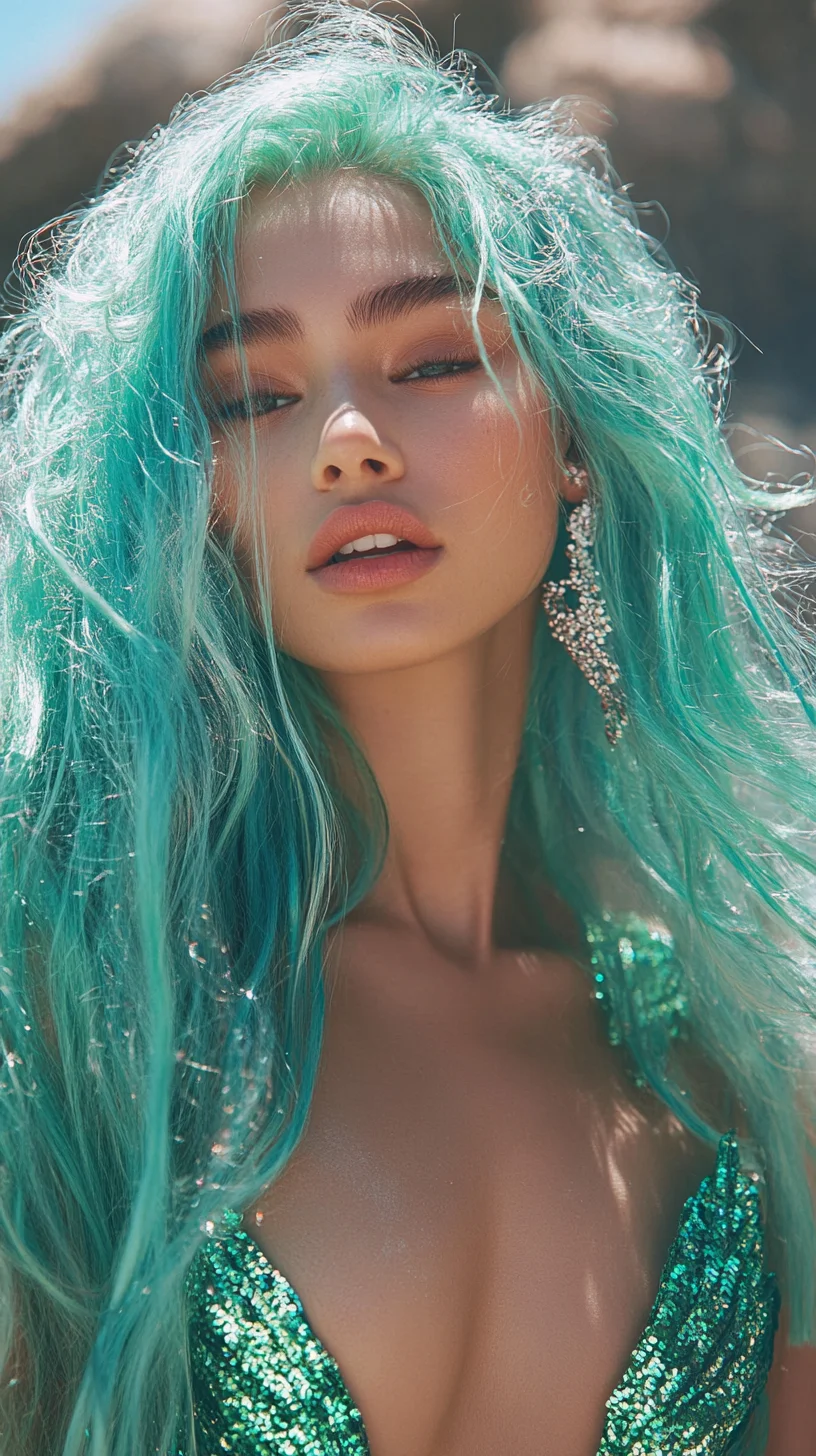 Stunning Aqua Waves: Effortless Elegance for Bold Statements