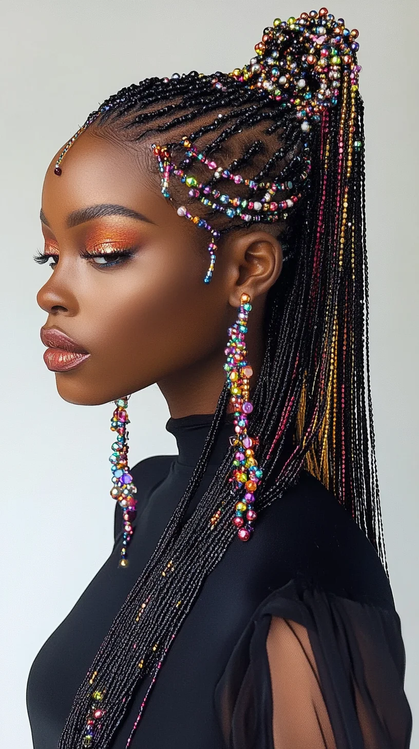 Stunning Beaded Braids: Elevate Your Look with Colorful Accessories!