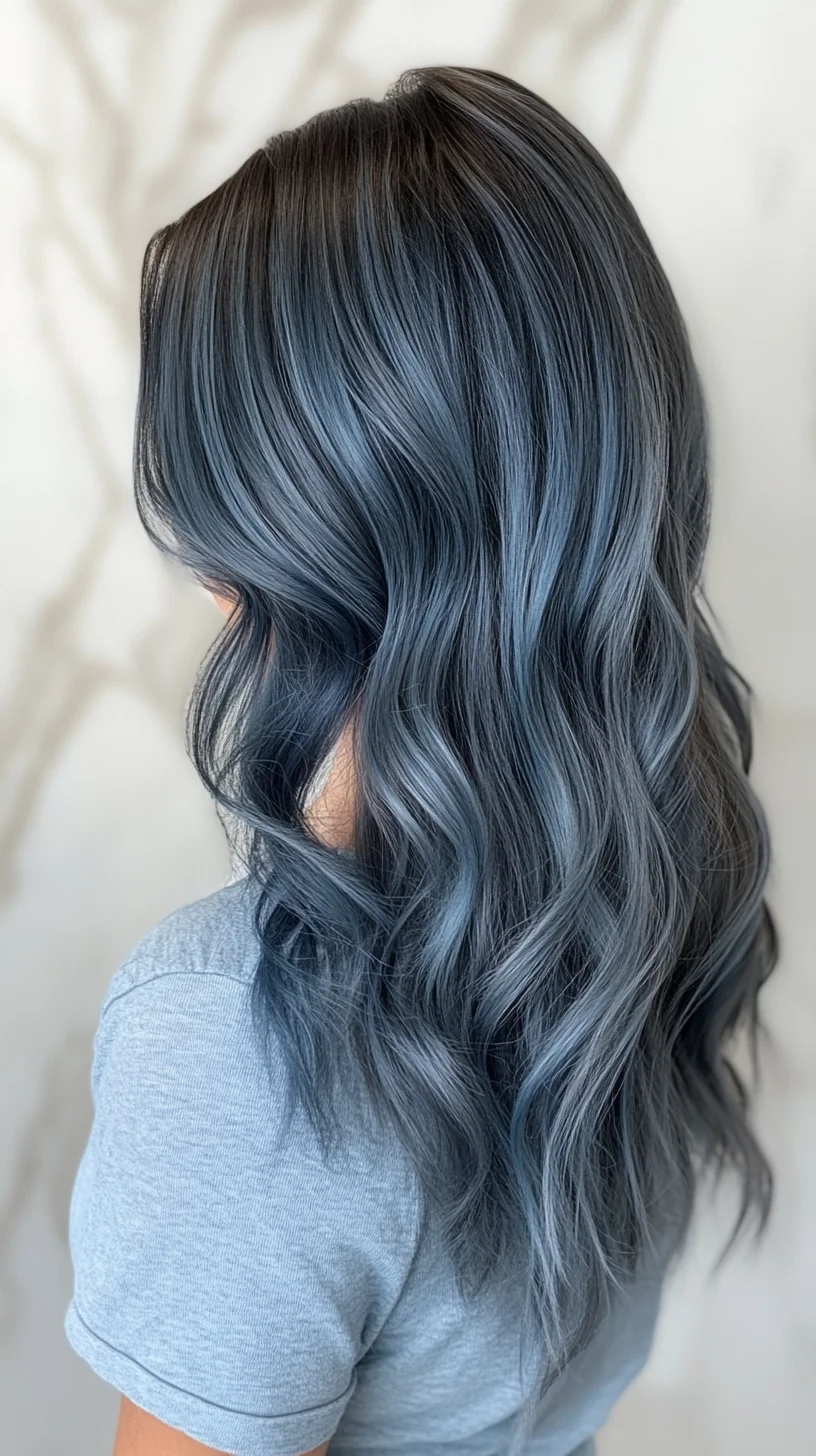 Stunning Silver Waves: Embrace the Cool Blue Trend