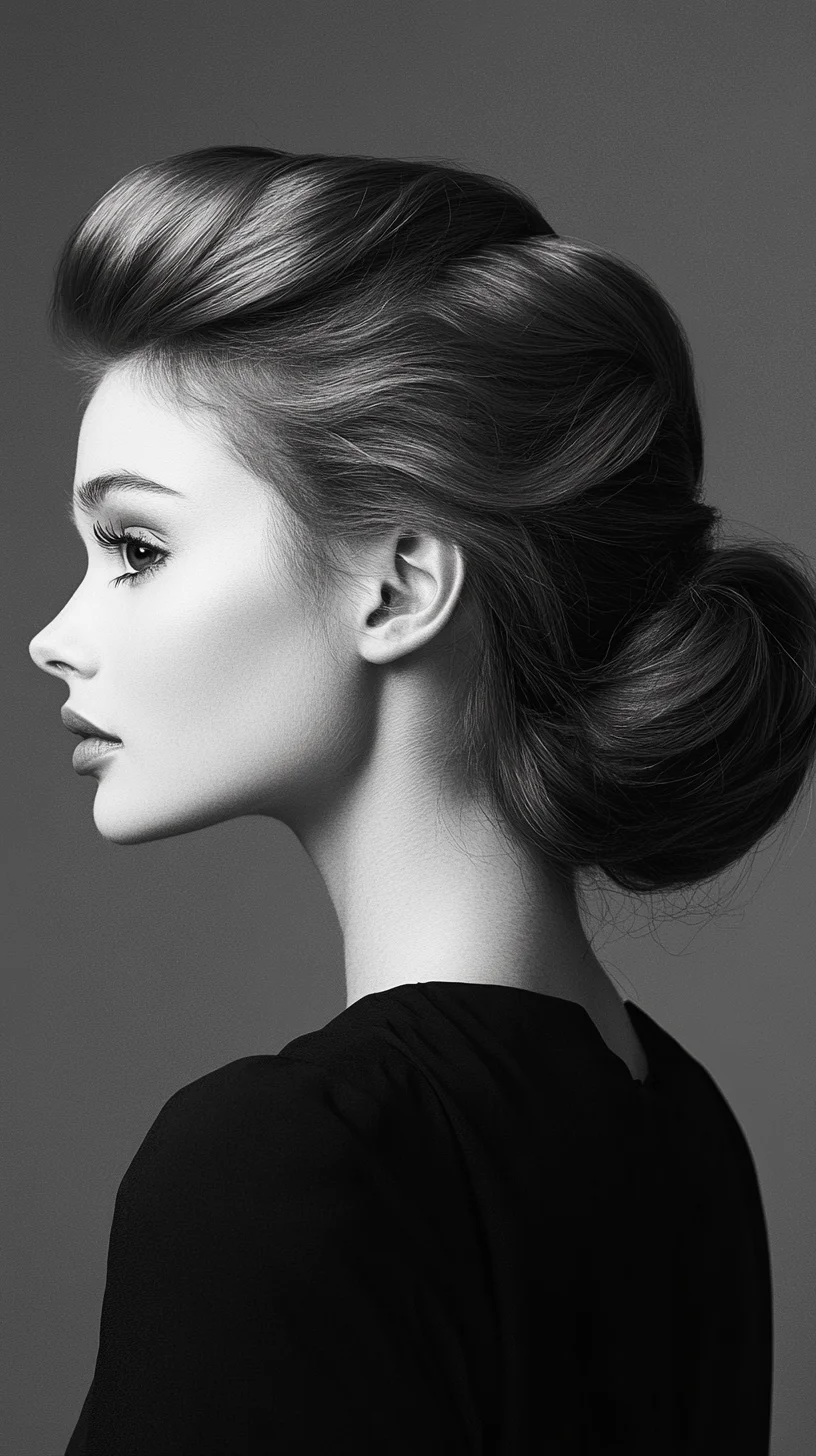 Timeless Elegance: The Chic Vintage Updo with Modern Flair