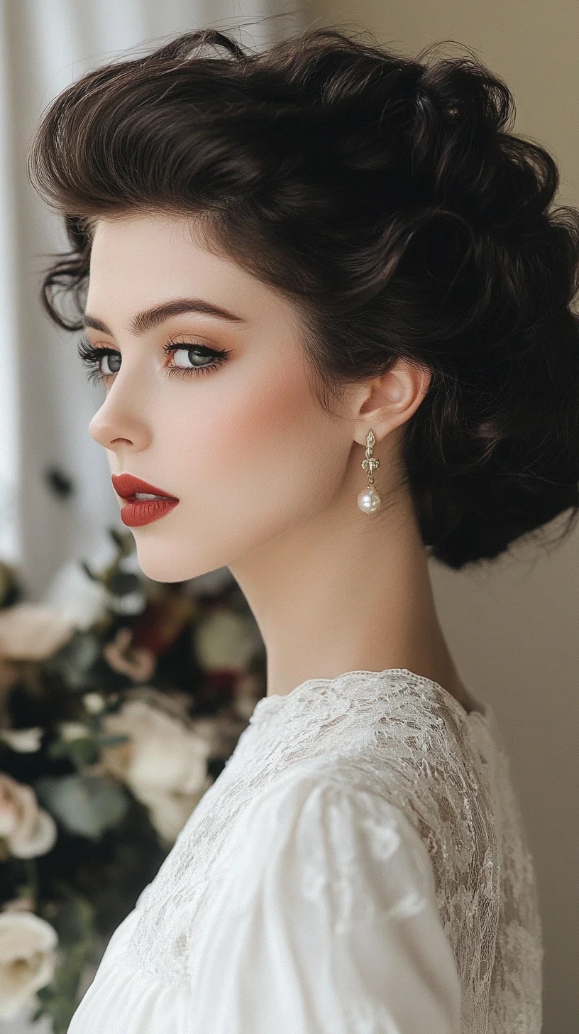 Timeless Elegance: The Classic Vintage Updo for Effortless Glamour