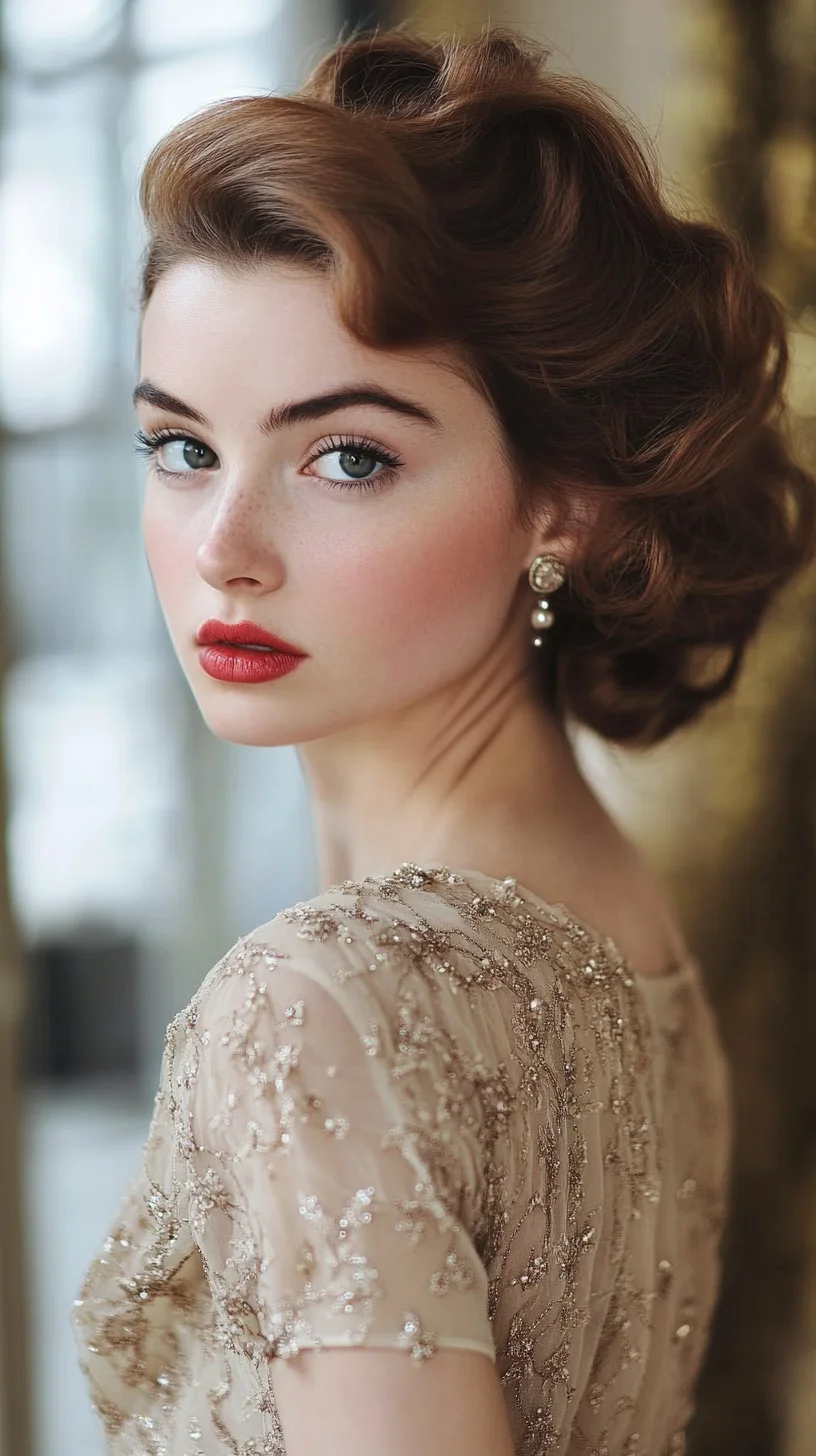 Timeless Elegance: The Classic Vintage Updo for Every Occasion