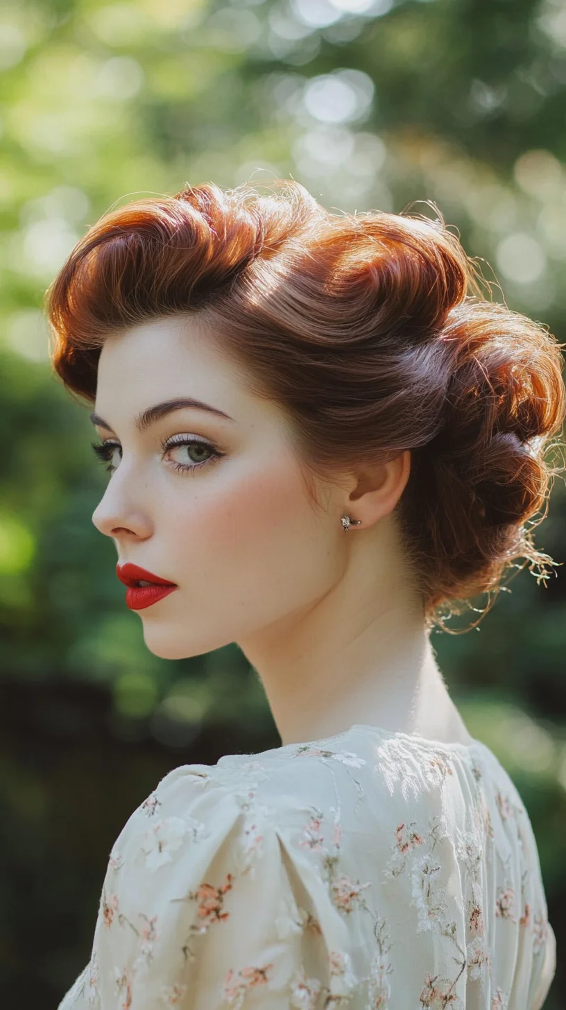 Timeless Elegance: The Vintage-Inspired Curled Updo for Every Occasion