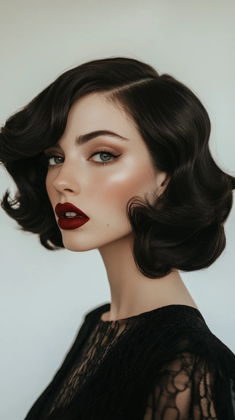 Timeless Vintage Waves: Elevate Your Look with Glamorous Elegance