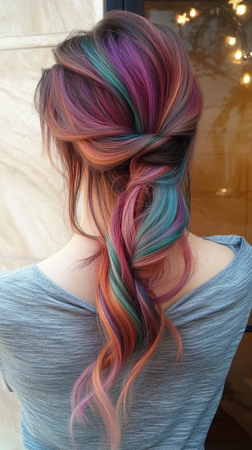 Vibrant Mermaid Waves: A Playful Twist on Colorful Elegance