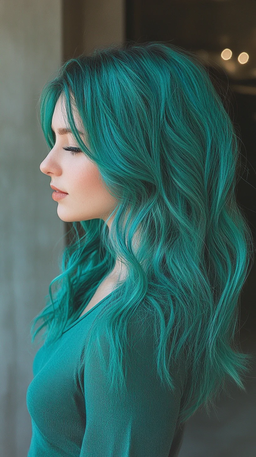 Vibrant Turquoise Waves: A Bold Statement for the Adventurous Soul