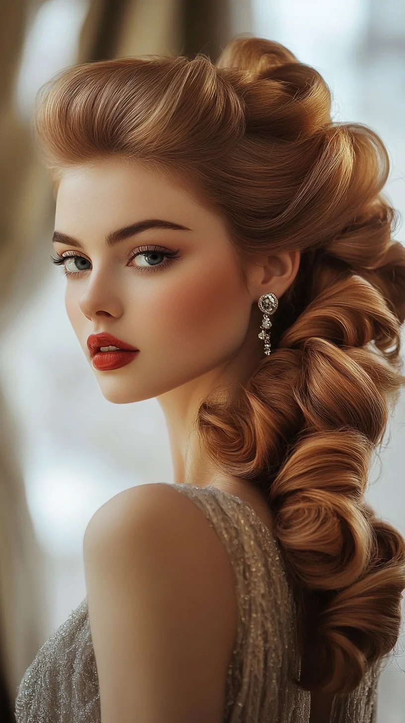 Vintage Glamour: Effortlessly Chic Retro Curls for a Timeless Look