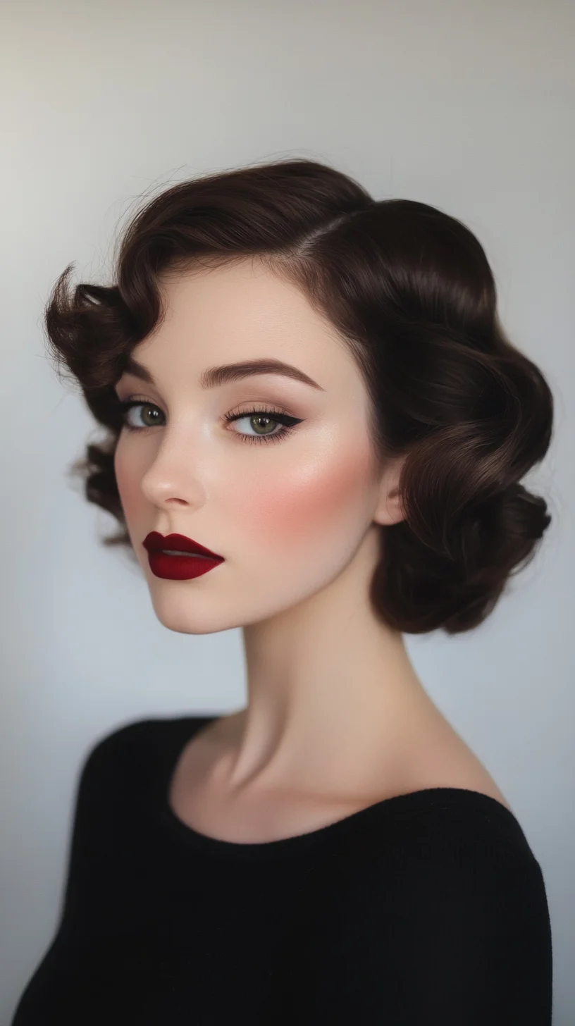 Vintage Glamour Reimagined: Effortlessly Chic Retro Waves for Modern Elegance