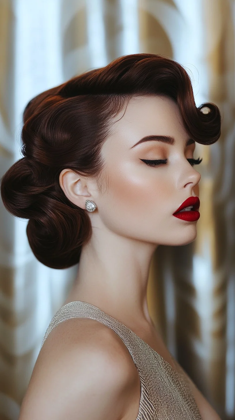 Vintage Glamour: Timeless Hollywood Curls with a Modern Twist